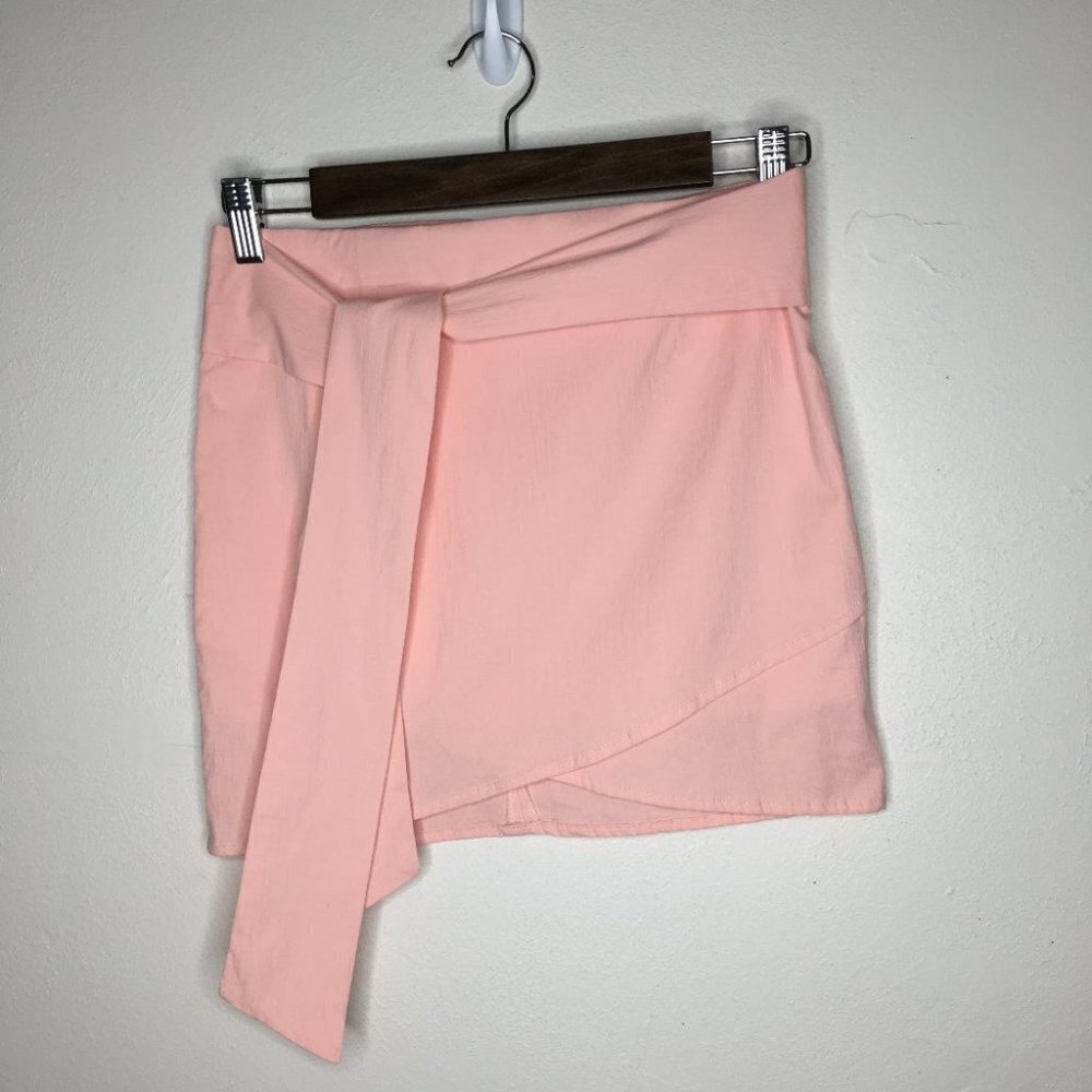 Fashion Nova Rainbow Peach Mini Size Small Skirt